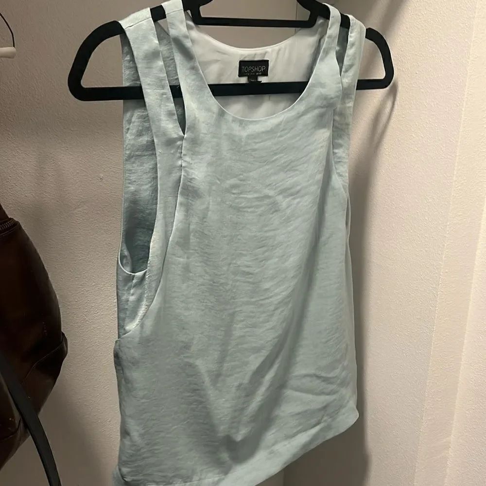 Light Blue Topshop Tank - Size 6 - EXCELLENT CONDITION